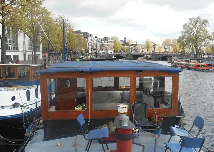 Waterloo Square River Vieuw Houseboat * Amszterdam